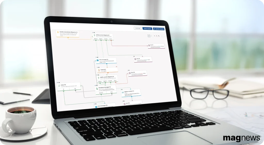 Esempio di come magnews, tool di email marketing automation, gestisce gli invii di newsletter ottimizzati per i segmenti